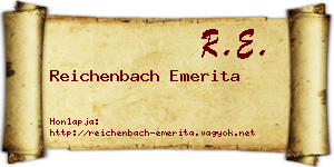 Reichenbach Emerita névjegykártya